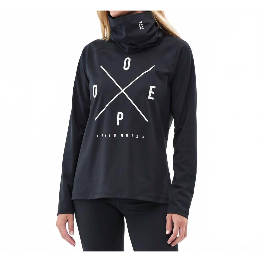 NEW DOPE snuggle base layer top in black